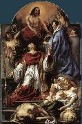 JORDAENS, Jacob St Charles Cares for the Plague Victims of Milan oil on canvas